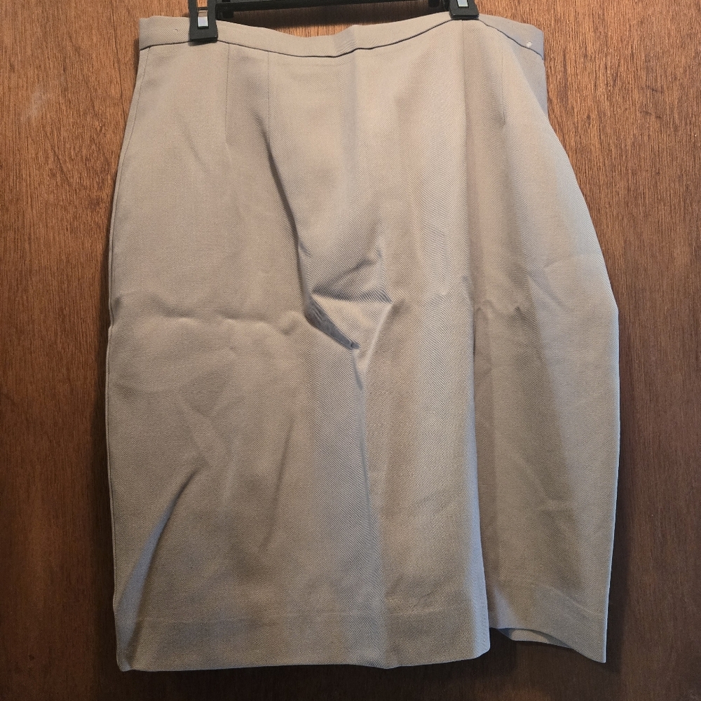 Michele Petite tan VINTAGE lined beautiful skirt szM - Picture 2 of 9